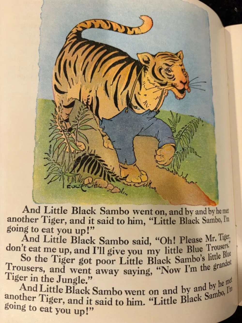 Antique 1932 Little Black Sambo Softcover Book Platt Munk No 3100-B